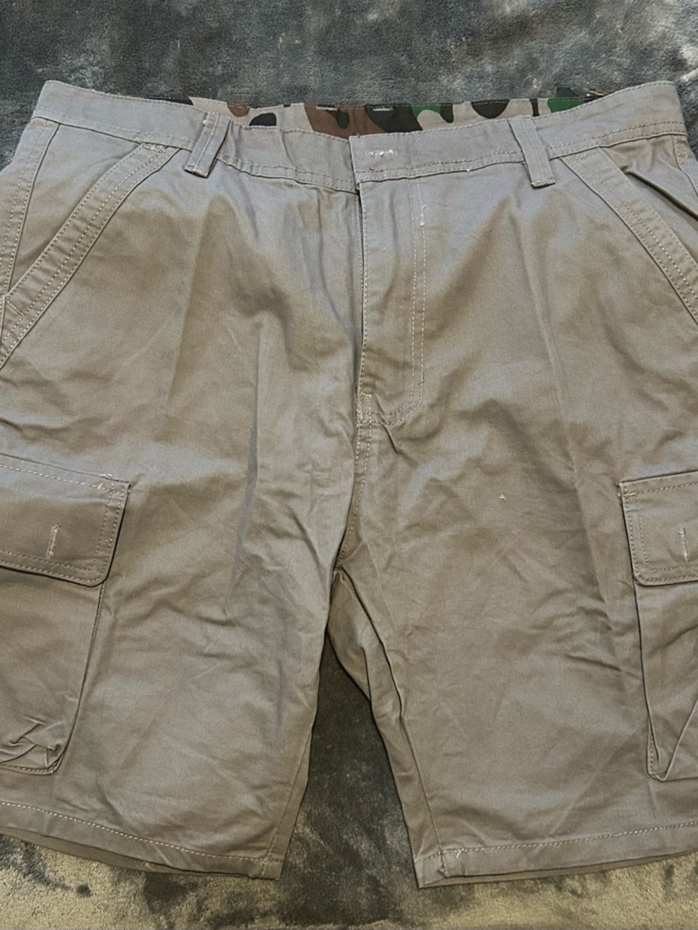 Men's Cargo Shorts with Camo Waistband